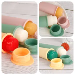glace silicone 4 couleurs haakaa ute66 7 Rafraîchissez vos petits cet été avec nos moules à glace en silicone colorés ! Ils sont le moyen idéal de créer des glaces maison, saines et sans déchets, sans la contamination qui accompagne les moules à glace en plastique classiques.