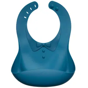 Bavoir Bleu Silicone Haakaa