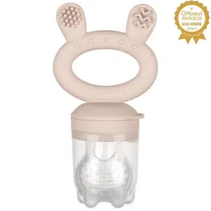 Grignoteur Produits Frais Silicone Rose Pastel