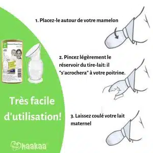 Recueil-lait Haakaa Silicone + Couvercle Gris 4 <div class="elementor-element elementor-element-120b132 exad-sticky-section-no exad-glass-effect-no elementor-widget elementor-widget-exad-product-short-description" data-id="120b132" data-element_type="widget" data-widget_type="exad-product-short-description.default"> <div class="elementor-widget-container"> <div class="exad-product-short-description"> <div class="woocommerce-product-details__short-description"> <div class="woocommerce-product-details__short-description"> Pourquoi choisir le Haakaa? <ol> <li>Recueil de Lait Maternel<strong> Doux et Efficace </strong></li> <li><strong>Réduction de la Pression </strong>si vous avez un REF (Réflexe d’Éjection Fort)</li> <li><strong>Soulagement Rapide </strong>des Engorgements</li> </ol> </div> </div> </div> </div> </div> position du haakaa sur le sein