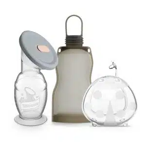 GBHK099 1 Avec ce pack Haakaa vous avez le recueil-lait 150 ml avec plusieurs accessoires pratique pour si vous êtes en route.