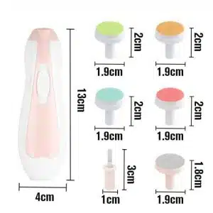 Kit de Soins Ongles Bébé Haakaa 2 Le kit de soin des ongles Haakaa Bébé vous permet de limer les ongles de votre bébé en toute sécurité, sans avoir besoin de ciseaux ou de coupe-ongles pointus ! Notre petit gadget élimine le risque d'entailler la peau de votre enfant pour transformer ces séances de coupe d'ongles effrayantes en moments de complicité de qualité. Offrez à votre bébé des ongles soignés en toute facilité. Commandez maintenant pour une solution sûre et sans stress pour le soin des ongles de votre petit. kit de soin ongles bebe haakaa 4