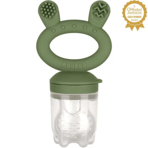 grignoteur vert fonce haakaa grignoteur vert fonce haakaa <strong>Découvrez le Grignoteur Haakaa, l'outil parfait pour introduire des aliments solides en toute sécurité. Fabriqué à 100% de silicone de qualité alimentaire, il garantit une expérience hygiénique et durable. Offrez à votre bébé une double fonctionnalité avec un jouet de dentition innovant. Choisissez la sûreté, la durabilité exceptionnelle, et la sécurité renforcée. Libérez la curiosité de votre enfant avec le Grignoteur Haakaa, commandez maintenant!</strong>
