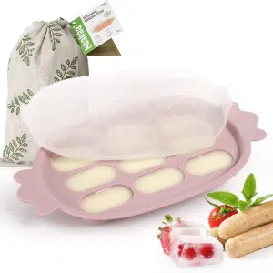 Moule Glaces Grignoteur Haakaa Rose Pastel
