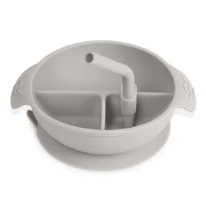 Bol Gris à 3 Compartiments Silicone Haakaa