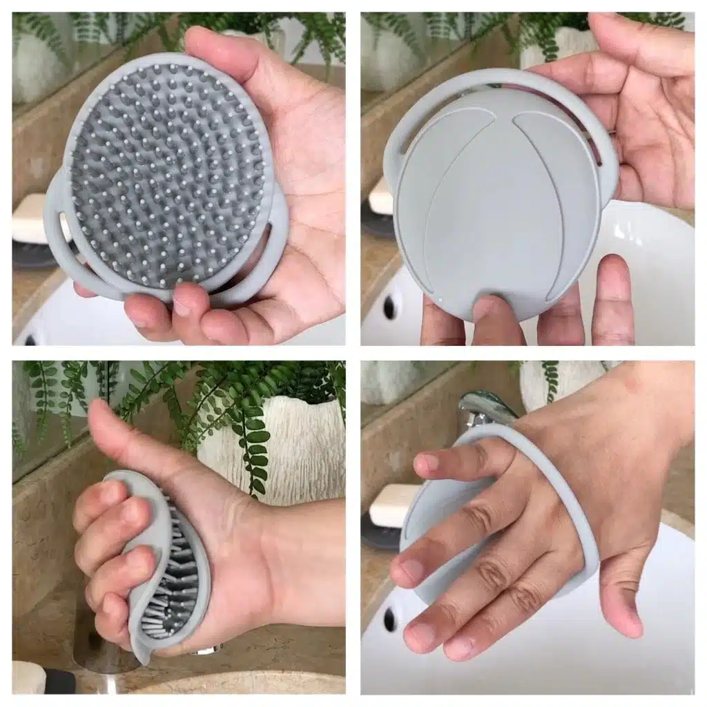 haakaa brosse bebe sge050 sg 2 La <strong data-start="95" data-end="134">brosse shampoing en silicone Haakaa</strong> est l’accessoire indispensable pour prendre soin de votre bébé… et de vous ! Ultra-douce et respectueuse des peaux sensibles, elle nettoie en douceur, masse le cuir chevelu, démêle les cheveux et aide à éliminer les croûtes de lait. Polyvalente, elle s’utilise aussi comme brosse de nettoyage pour la maison. Un indispensable du quotidien !